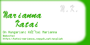 marianna katai business card